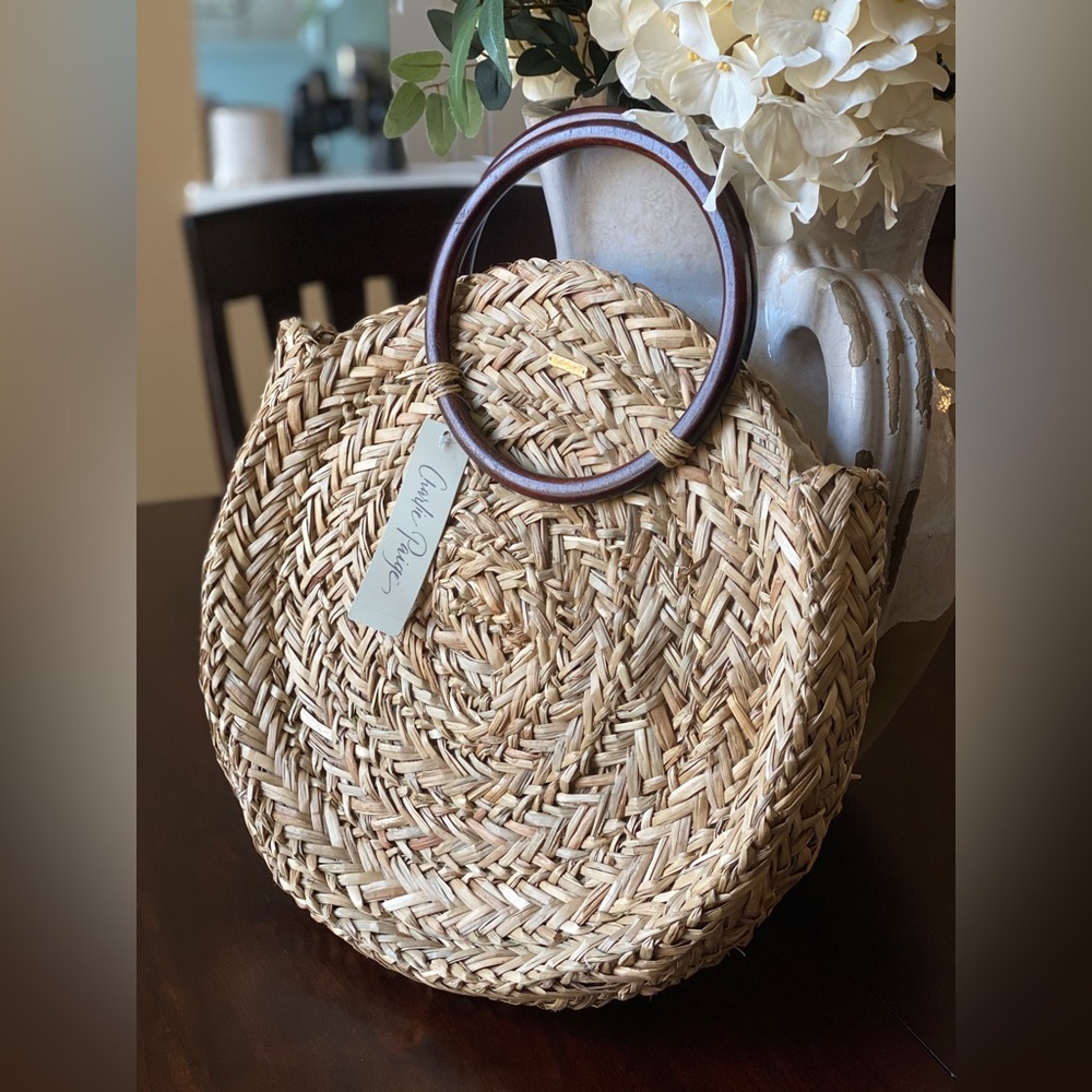 Charlie Paige Straw Bag